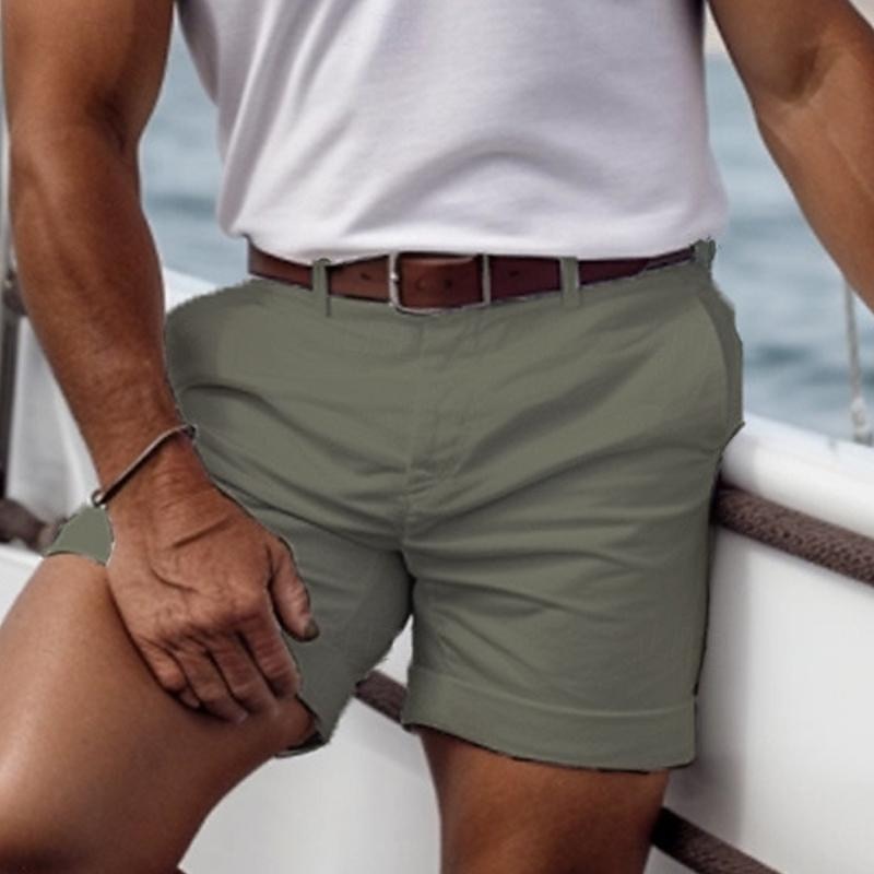 Men's Pink Shorts Shorts Summer Shorts Casual Shorts Buttons Front Pocket Plain Comfort Breathable Short Casual Daily Holiday Fashion Designer Black White 2025 - $19.99 –P14