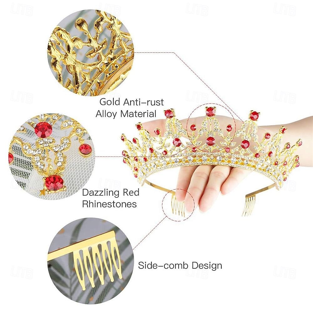 Luxury Queen's Crown Wedding Banquet Party Pan Hair Crown Water Diamond Hair Accessories Bride Crown Headband 2025 - $13.49 –P7
