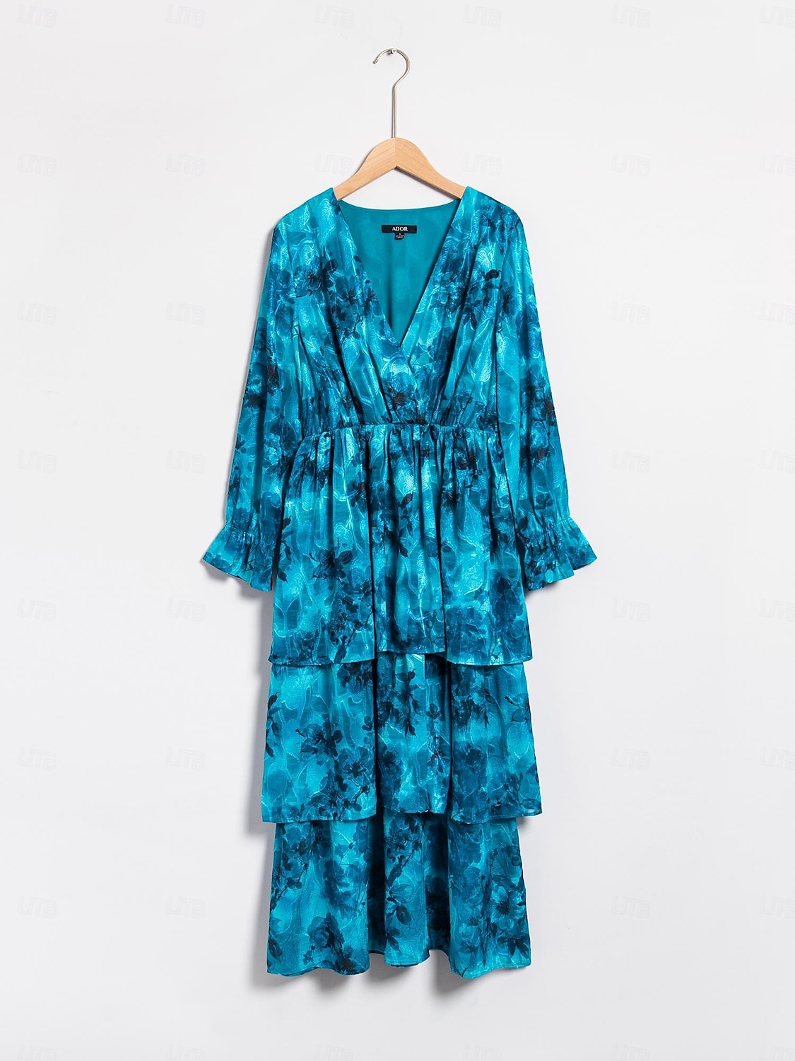 robe midi élégante en mousseline à jacquard fleuri de 2026 ? $113.99 –P10