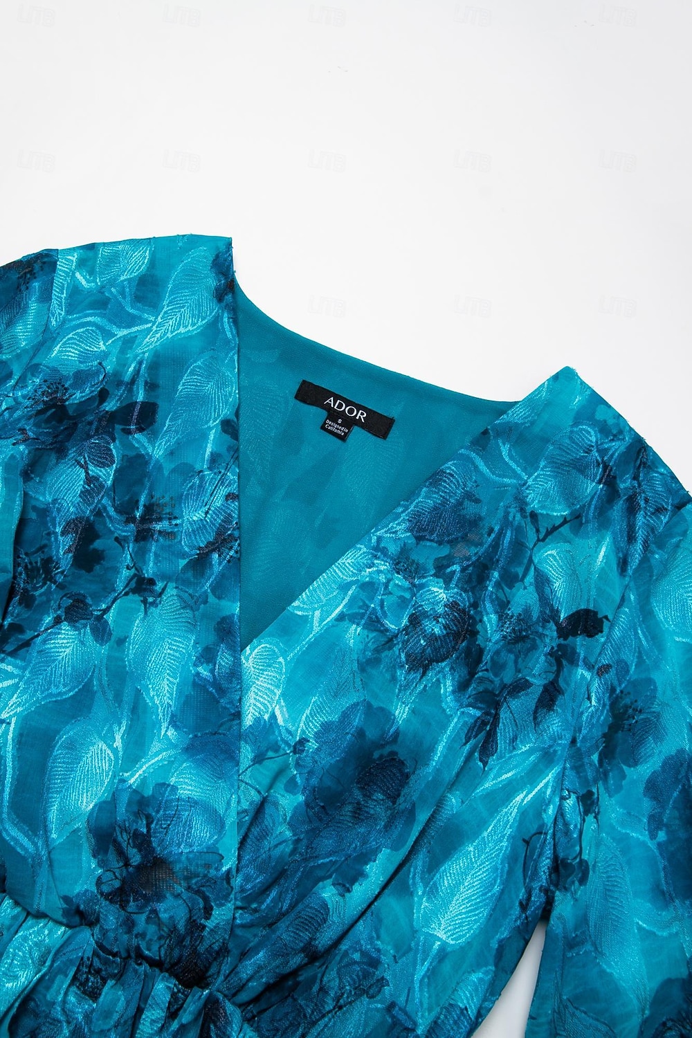 robe midi élégante en mousseline à jacquard fleuri de 2026 ? $113.99 –P8