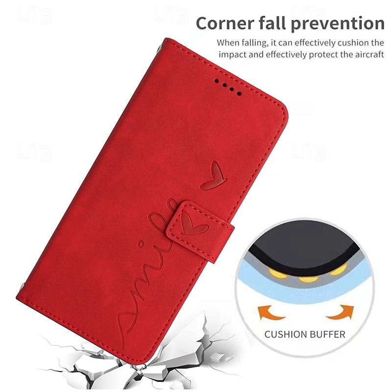 Phone Case For iPhone 16 iPhone 15 Pro Max iPhone 14 13 12 11 Pro Max X XR XS 8 7 Plus Wallet Case Magnetic with Wrist Strap Kickstand Heart TPU PU Leather 2025 - $17.99 –P13