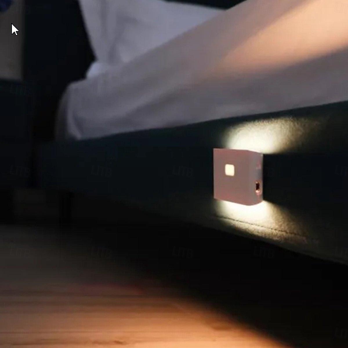 תאורת לילה led חיישן תנועה, USB נטענת אלחוטית תאורת לילה אלחוטית ארונות מטבח מסדרון אורות צעדי לילה לחדר אמבטיה, מסדרון, חדר שינה, חדר ילדים, מטבח ומדרגות 1/2/3 יחידות 2025 - $18.99 –P4