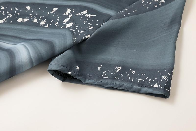 Dames Halflange jurk Casual jurk Chiffon jurk Swingjurk A lijn jurk Streetwear A-lijn Vakantie Straat Feestdagen Normale pasvorm Ombre Marmeren afdrukken Korte mouw V-hals Grijs Zomer 2025 - $33.99 -P4