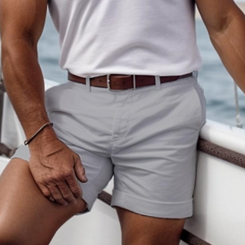Men's Pink Shorts Shorts Summer Shorts Casual Shorts Buttons Front Pocket Plain Comfort Breathable Short Casual Daily Holiday Fashion Designer Black White 2025 - $19.99 –P13