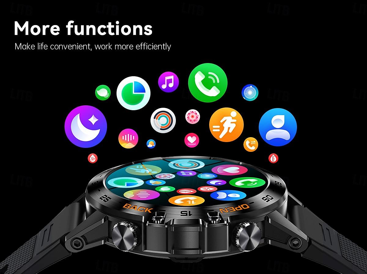 K52 Smart Watch Men 1.39inch IPS Screen Bluetooth Call Custom Dial Heart Rate Health Monitoring Outdoor Sport Smartwatch 2025 - $67.99 –P14