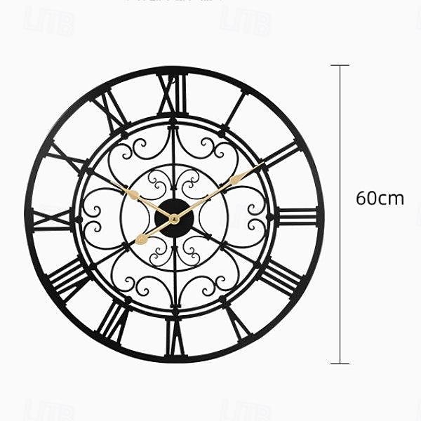 pyöreä ontto seinäkello luova hiljainen ei-nakittava seinäkello paristokäyttöinen metallinen koristekello olohuoneeseen makuuhuone keittiö toimisto 60 cm 2026 - $129.99 –P5