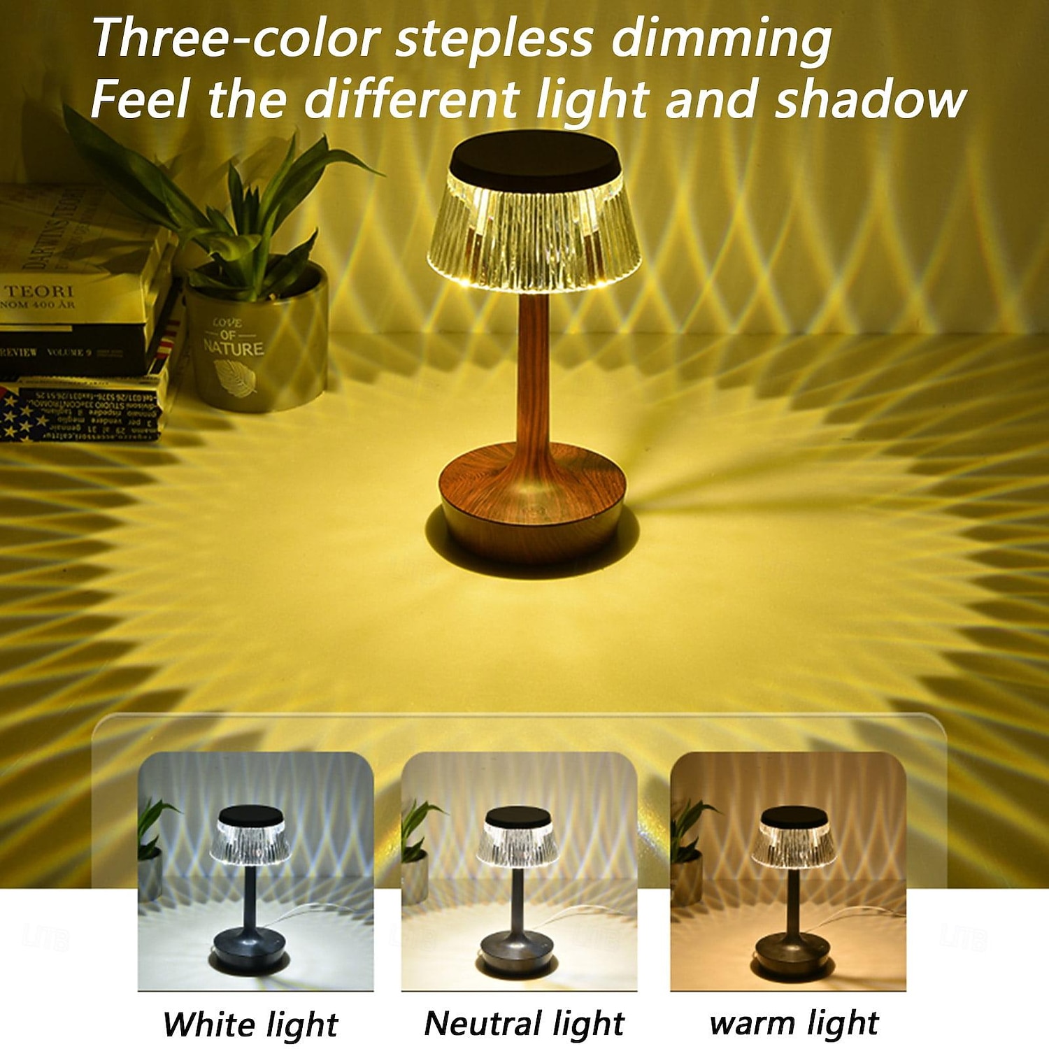 Mushroom LED Table Lamp USB Charging with Button Switch Design Three-Color Desk Lamp Night Light Decorative Bedside Table Night Lamp Indoor Decor for Bar Coffee Shop Bedroom 2025 - $26.99 –P4
