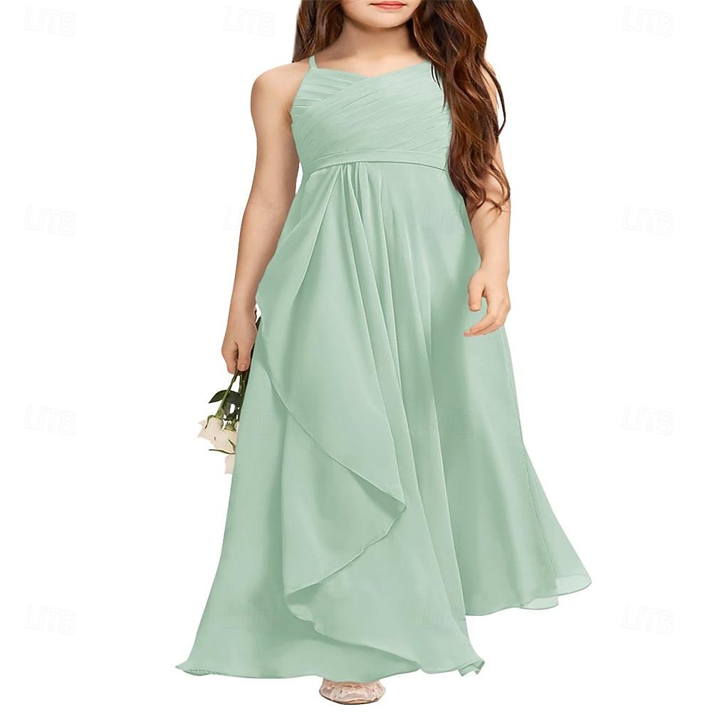 Bambino Da ragazza Vestito da festa Tinta unica Senza maniche Anniversario Occasioni speciali Compleanno Di tendenza Adorabile Giornaliero Poliestere Estate Primavera 2-12 anni Rosa Blu Viola del 2026 a $67.99 –P1