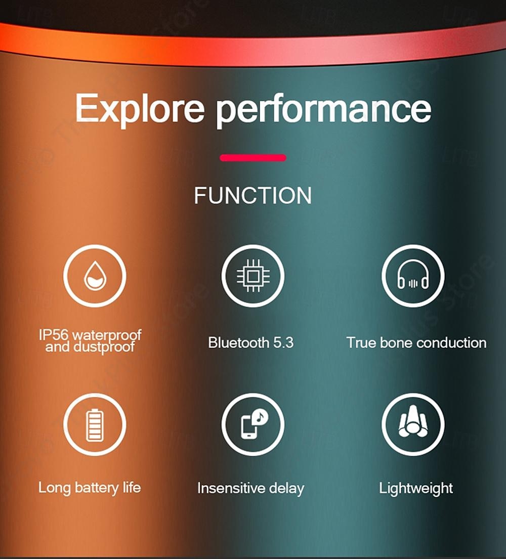 Lenovo X3 pro Bone Conduction Headphone Wireless BT5.3 Earphone Ergonomic Lightweight Design IP56 Waterproof Headphone 2025 - $47.99 –P2