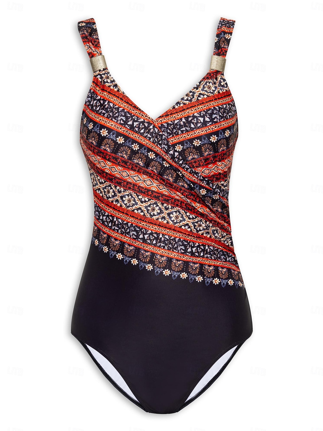 2026年 花柄三角Vネックワンピース水着  コレクション – $62.99 –P7