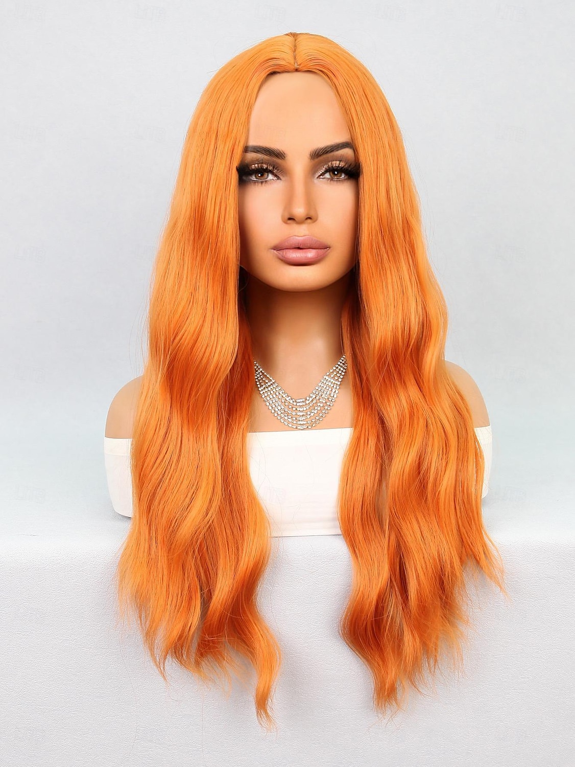 פאות קוספליי פאות סינתטיות גלי טבעי חלק אמצעי פאה 26 אינץ' כתום שיער סינטטי בגדי ריקוד נשים כתום 2026 - $19.49 –P1