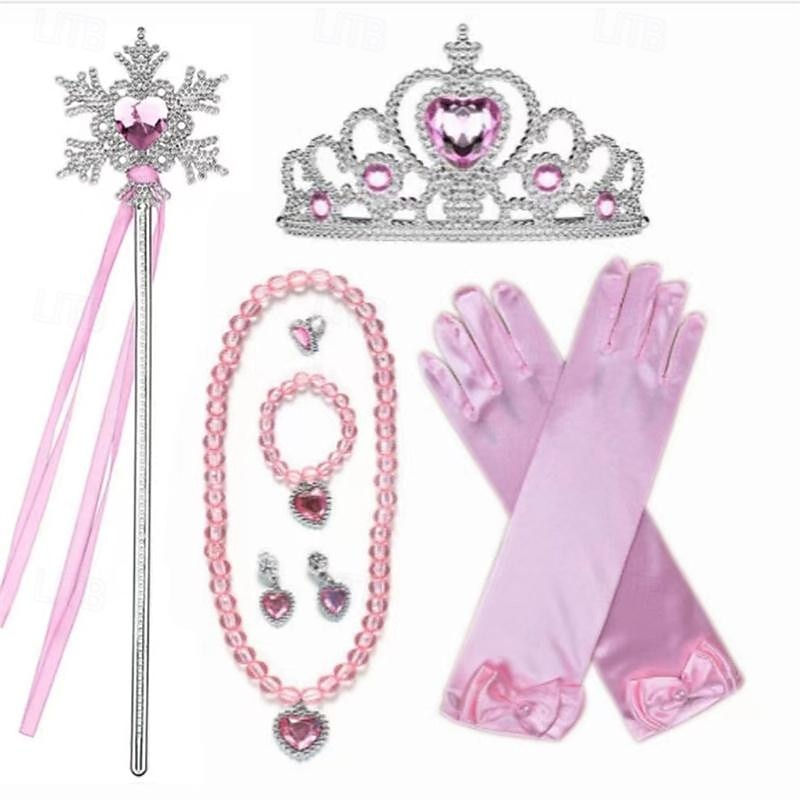 Conjunto de cosplay de acessórios de princesa combinação elsa coroa colar de luva de 2025 por $22.99 –P16