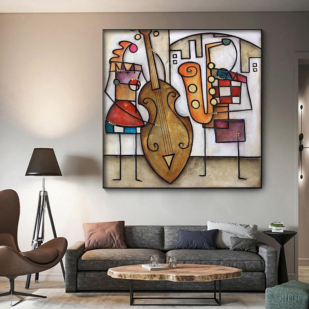dipinto a olio fatto a mano su tela decorazione della parete di arte famoso picasso figura astratta per la decorazione domestica pittura senza cornice arrotolata non stirata del 2025 a $83.99 –P10