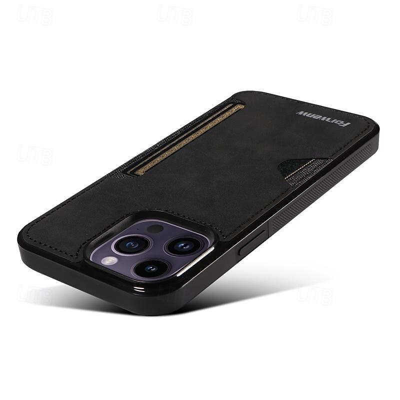 Phone Case For iPhone 16 iPhone 15 Pro Max iPhone 14 13 12 11 Pro Max Mini SE X XR XS Max 8 7 Plus Back Cover Ultra Thin Card Slot Shockproof Retro TPU PU Leather 2025 - $15.99 –P7