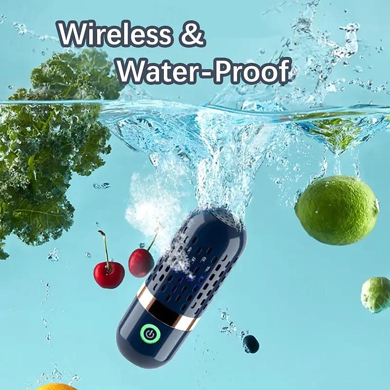 Fruit and Vegetable Purifier Food Cleaning Machine Household Sterilization Portable Wireless Removal of Agricultural Residues Automatic Vegetable Washing Machine 2025 - $39.99 –P2