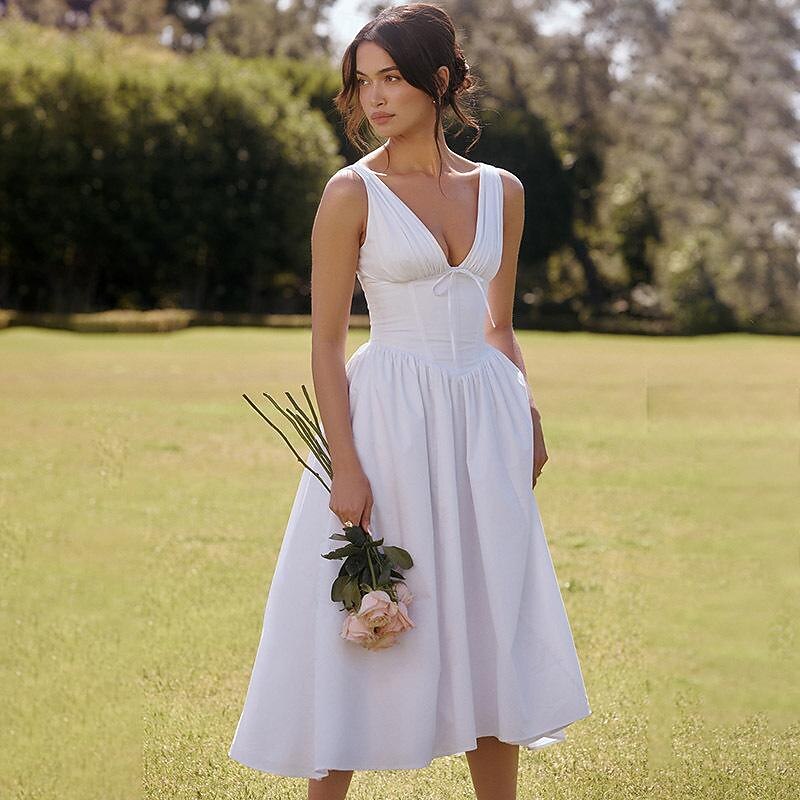 little white dress bachelorette LAVELLE MINI DRESS main image 0