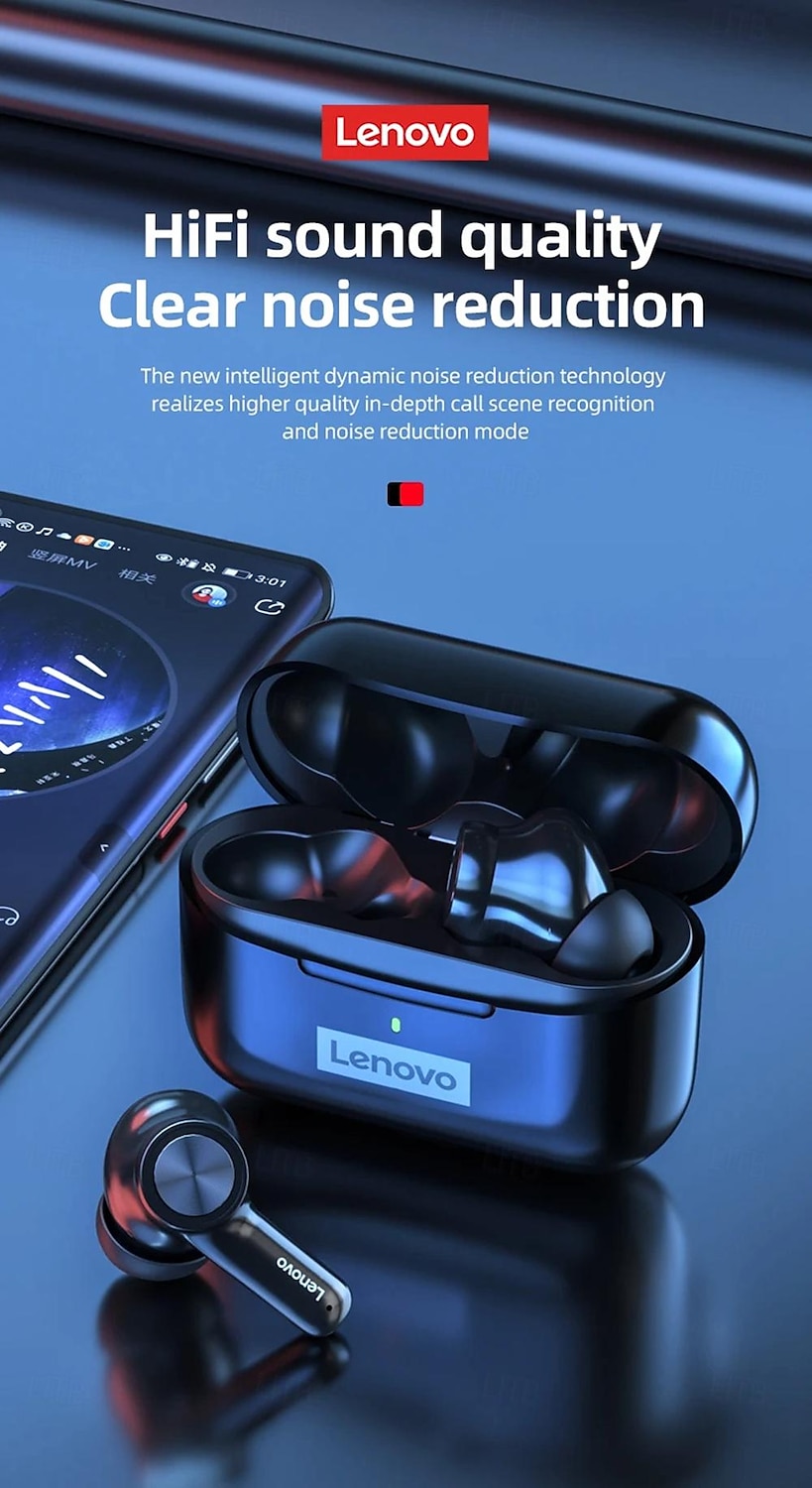 Lenovo LP70 True Wireless Headphones TWS Earbuds In Ear Bluetooth 5.2 Stereo ENC Environmental Noise Cancellation Long Battery Life for Apple Samsung Huawei Xiaomi MI  Yoga Everyday Use Traveling 2025 - $61.99 –P5