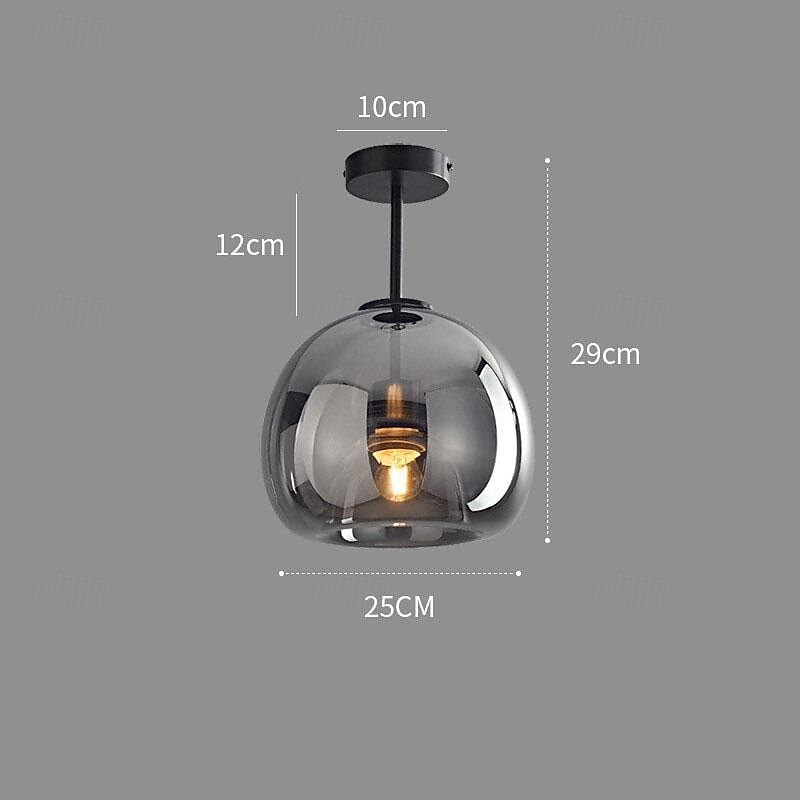 Lámpara colgante LED, luz de isla, lámpara de metal moderna de vidrio ámbar para oficina en casa, comedor, dormitorio, sala de estar, blanco cálido 110-120v 220-240v 2026 - $162.99 –P2