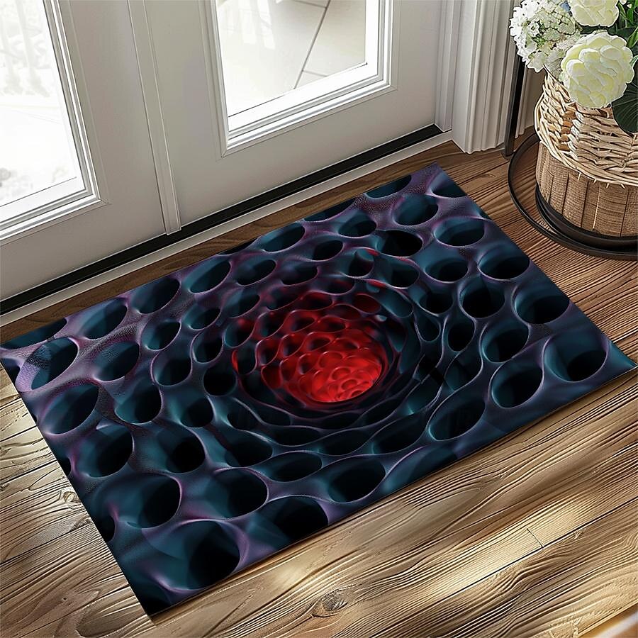 Honeycomb Vortex Doormat Floor Mats Washable Rugs Kitchen Mat Non-Slip Oil Proof Rug Indoor Outdoor Mat Bedroom Decor Bathroom Mat Entrance Rug 2025 - $16.99 –P7
