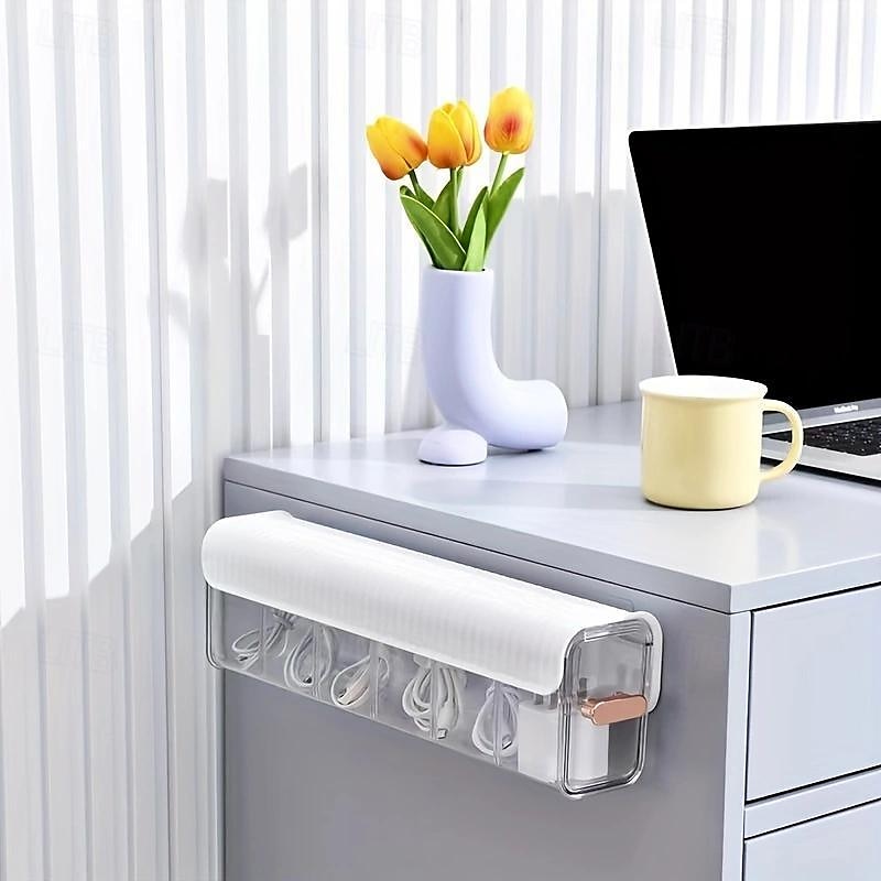 Wall-Mounted Organizer Box Sleek, Lightweight Design for Cosmetics, Cables & Desktop Items 2025 - $11.99 –P6