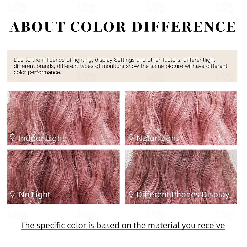 Pink Wig for Women Long Ombre Brown to Pink Wavy Curly Synthetic Wigs with Bangs Middle Part Dark Roots Layered Hair with Bangs for Girls Cosplay Party Halloween Christmas Daily 26In 2026 - $29.99 –P5