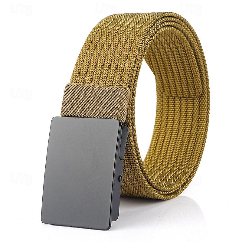 Men's Nylon Belt Waist Belt Black 1# Black Nylon Alloy Durable Adjustable Plain Outdoor Daily 2025 - $12.99 –P4