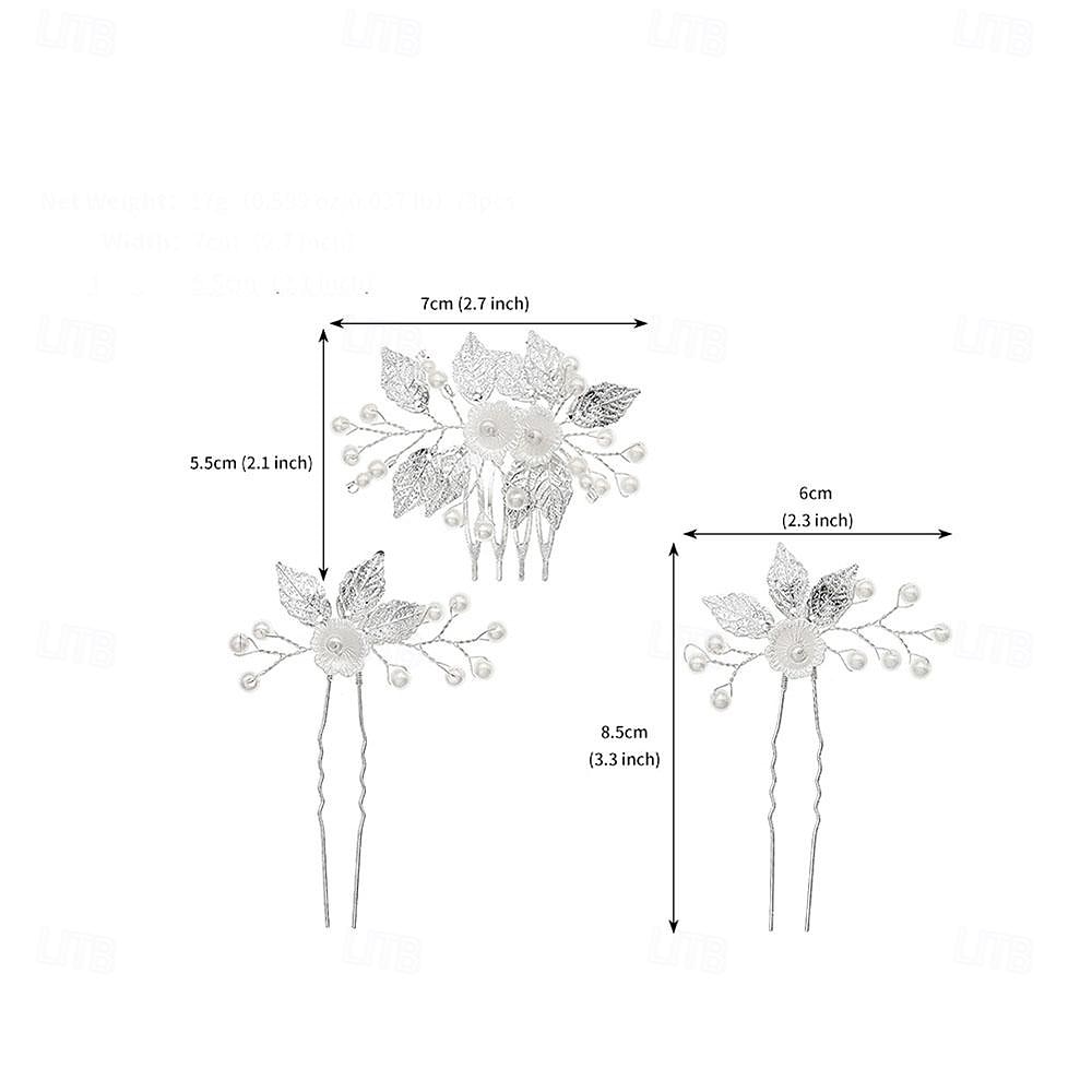 Haarkämme Kopfschmuck Kopfbedeckung Künstliche Perle Strass Hochzeit Cocktail Retro Hochzeit Mit Strass Kunstperlen Kopfschmuck Kopfbedeckung 2025 - $18.99 –P1