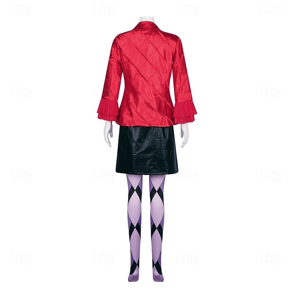 Joker: Folie à Deux Harley Quinn Skjørt Jakke Sokker og Strømpebukser Kostymer Film-Cosplay for Dame Voksen Halloween Karneval Maskerade Fritid / hverdag 2025 - $117.99 –P5