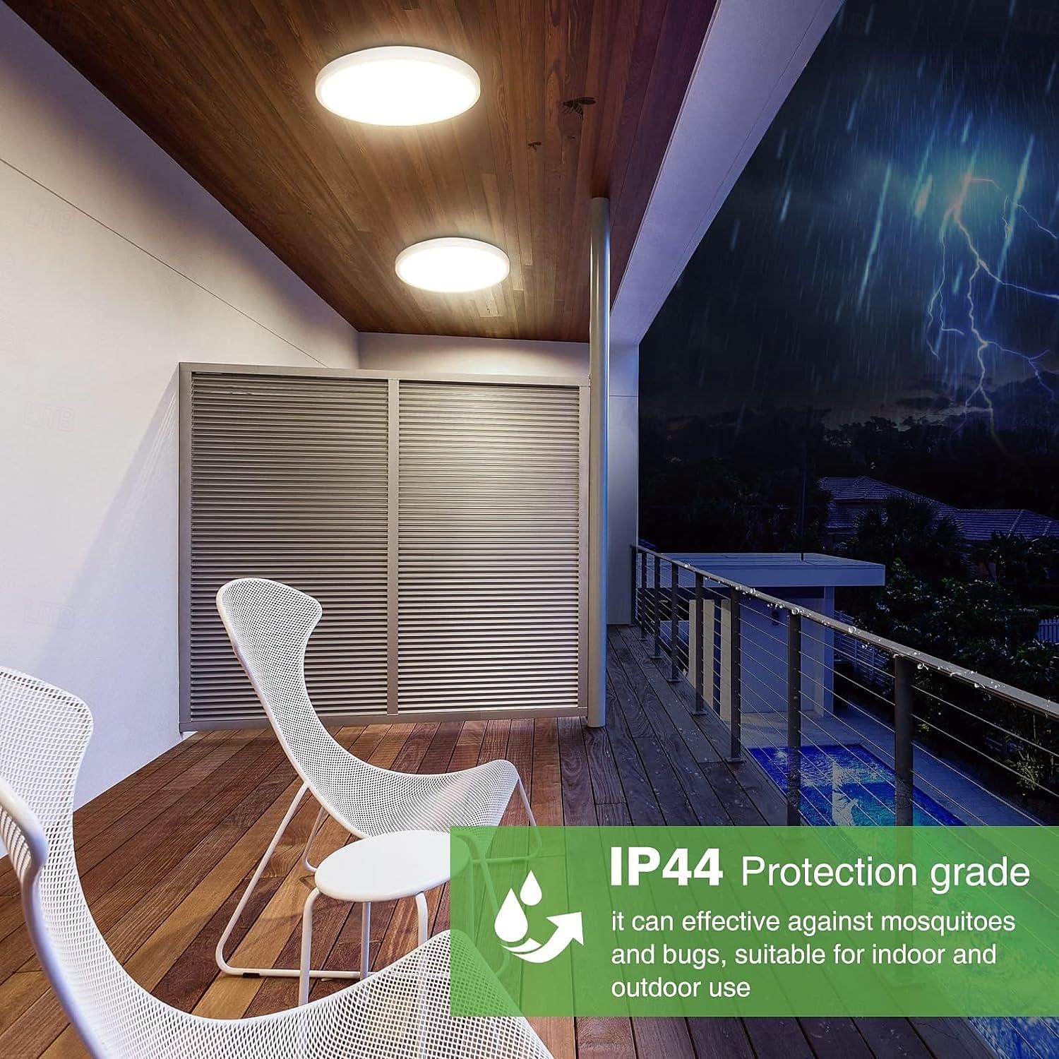 Light ControlRadar Motion Sensor Light 12W 18W 6000K Wired Ceiling Light Fixture Motion Detector LED Ceiling Light Embedded Sensor Light for Corridor Staircase Food Cabinet Laundry AC220V 2025 - $24.99 –P4