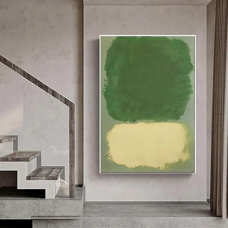 käsinmaalattu taivaansininen merkki rothko kangasmaalaus abstrakti taide sisustus moderni seinätaide nykymaalaus kodin sisustus lahja venytetty kehys valmis ripustettavaksi 2025 - $139.99 –P10