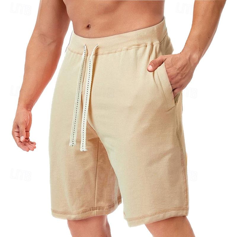 Bărbați Pantaloni scurți de sudoare Pantaloni Scurți Pantaloni scurți de vară Pantaloni scurți de plajă Buzunar Cordon Talie elastică Simplu Confort Respirabil Scurt Concediu Vacanță Plajă Sport Modă 2026 - $13.49 –P9