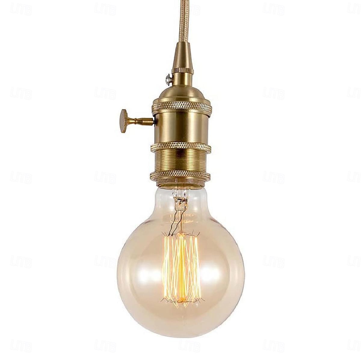 1/2pcs 40W Edison Bulb G80 G95 G125 Dimmable Retro Bulb E27/E26 Base Antique Straight Bulb Amber Glass 2200k Warm Yellow Incandescent Bulb Used for Home Lighting Decoration AC110V AC220V 2025 - $8.49 –P7