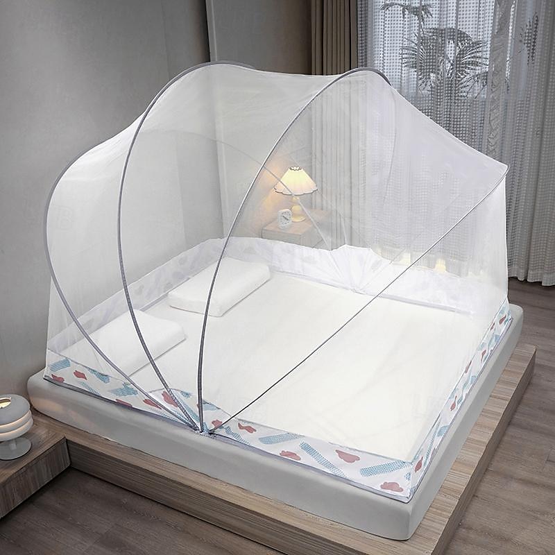 Moskitonetz fürs Bett, in einer Sekunde zu öffnen und zu schließen, faltbare Haushaltsnetze, Erhöhung der Höhe, 119,4 cm, große Fläche, Moskitonetz, Installation kostenlos 2025 - €49.09 –P1
