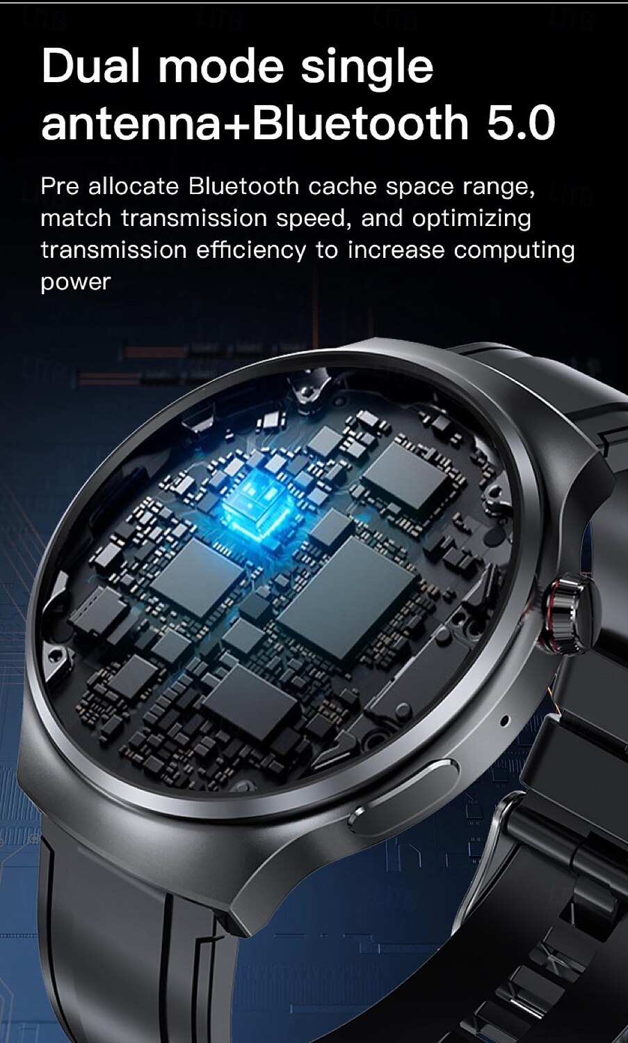 696 V16 Εξυπνο ρολόι 1.46 inch Έξυπνο ρολόι Bluetooth ΗΚΓ + PPG Βηματόμετρο Υπενθύμιση Κλήσης Συμβατό με Android iOS Γυναικεία Άντρες Κλήσεις Hands-Free Υπενθύμιση Μηνύματος IP 67 Θήκη ρολογιού 48mm 2025 - $46.99 –P9