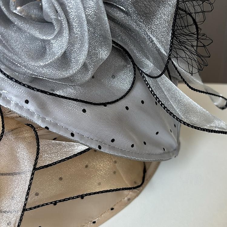 Kopfstück Organza Hochzeit Abendgesellschaft Elegant Hochzeit Mit Tüll Kopfschmuck Kopfbedeckung 2025 - $19.99 –P2