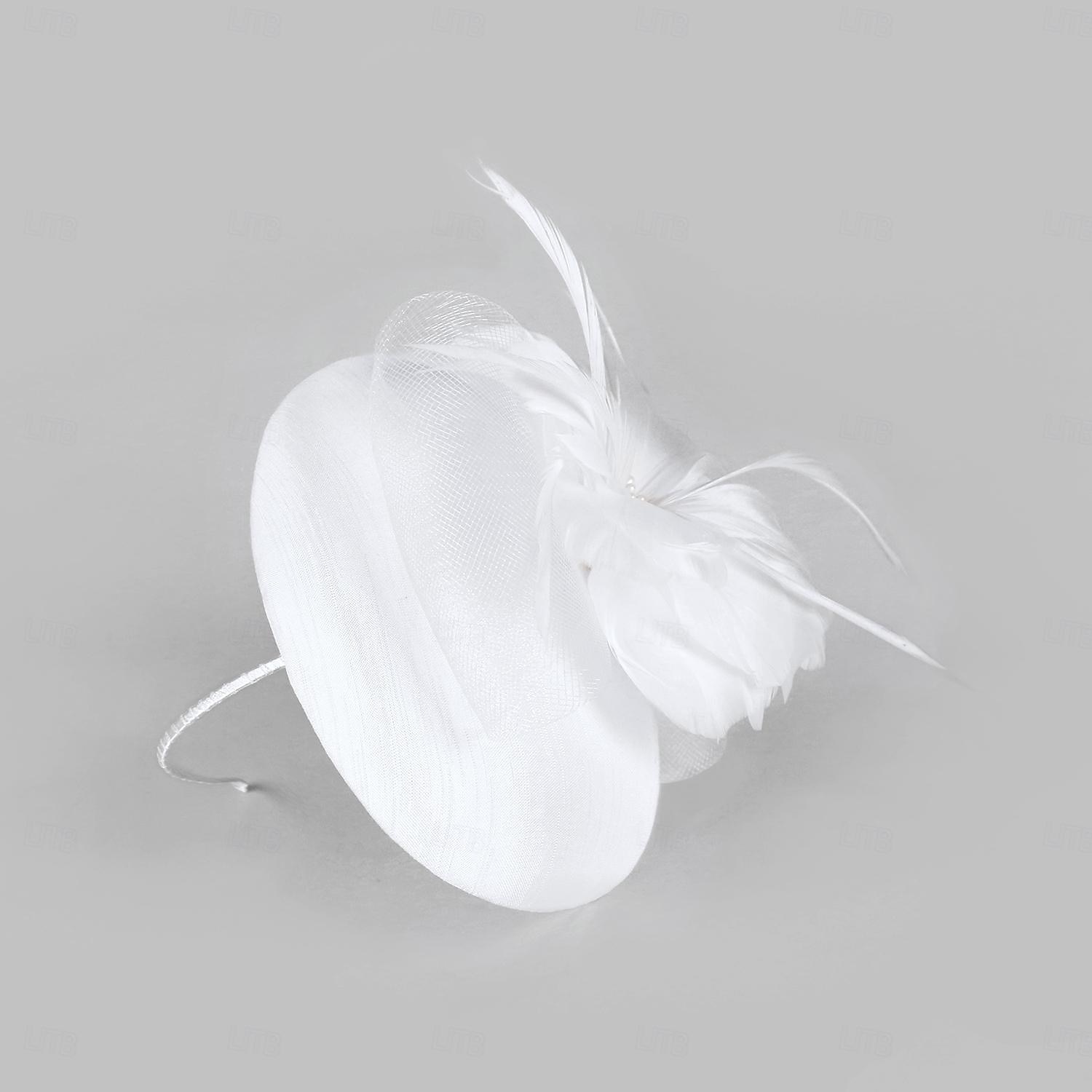 hoofdbanden fascinators hoeden sinamay bowler / cloche hoed schotelhoed pillendoosjepet bruiloft theekransje elegante bruiloft met veren bloemen hoofddeksel hoofddeksels 2026 - $32.99 –P9