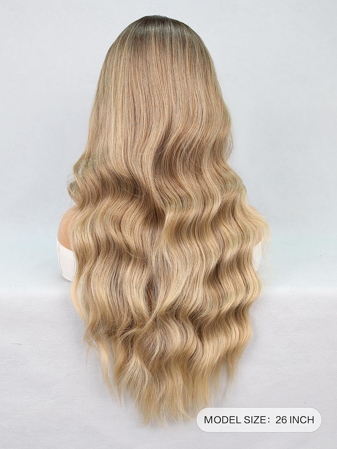 Synthetic Lace Wig Natural Wave Style 26 inch Multi-color Middle Part U Part Wig Women's Wig Black / Gold Light golden Dark Brown 2026 - $28.99 –P5