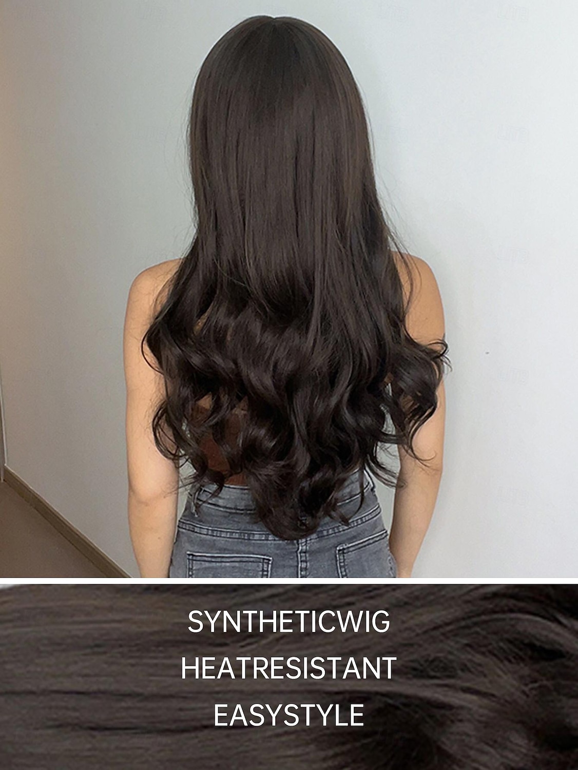 Synthetische pruiken Uniformen carrière Kostuums Prinses Golvend Springerige krullen Middelste stuk Gelaagd kapsel Met pony Machinegemaakt Pruik 66.0 cm Donker Bruin Synthetisch haar Dames Cosplay 2025 - $20.99 –P4