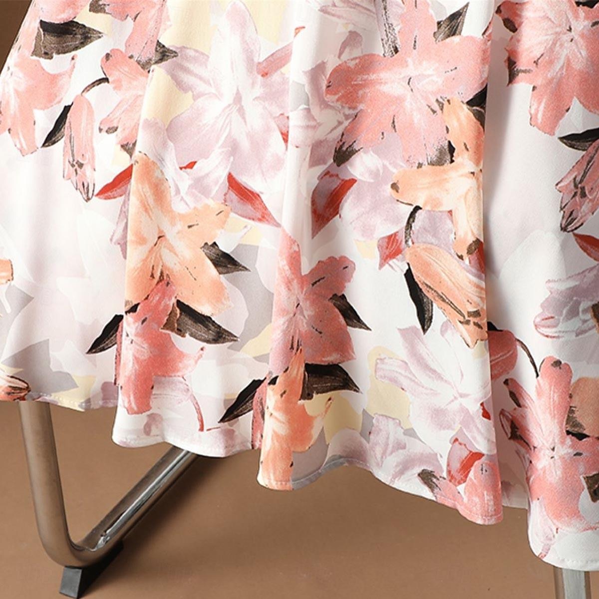 Femme Collants Jupe Mode Décontractées Maxi Taille haute Jupes Floral Imprimer Vacances Rendez-vous Jaune Rose Claire Bleu Eté Mousseline de soie de 2025 ? $23.99 –P10