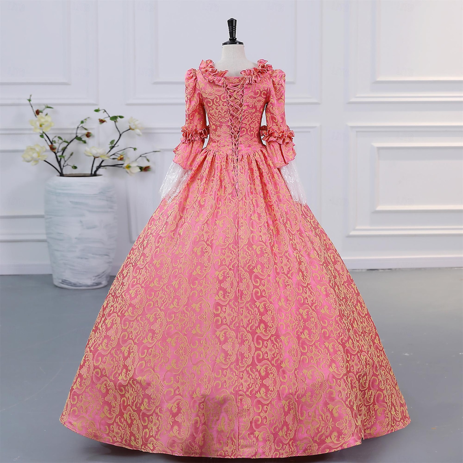 Gothic Victorian Vintage Inspired Dress Party Costume Prom Dress Princess Shakespeare Solid Color Ball Gown Women's Halloween Carnival Valentine's Day Party Evening Party Masquerade Adults' Dress All 2025 - $196.99 –P2