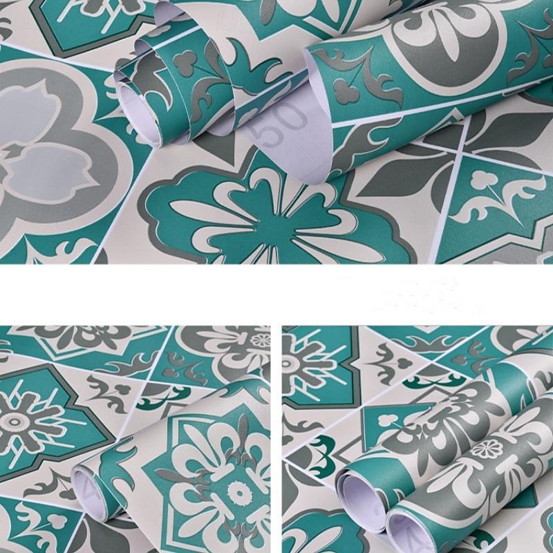 Anti Slip Flooring For Kitchen And Bathroom Thickened Balcony Flooring Wallpaper Self-Adhesive Waterproof PorcelainBrick Sticker 3 Meters 2025 - $23.99 –P10