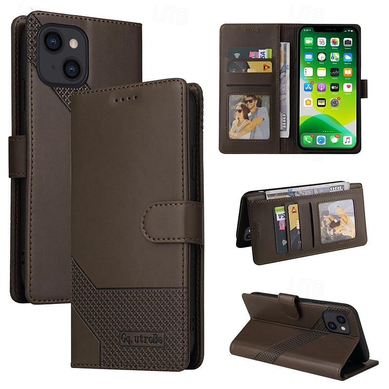 telefon Kılıf Na iPhone 15 Pro Max iPhone 14 13 12 11 Pro Max Plus Mini SE Etui na karty portfela Magnetyczne Ochrona całego ciała Stopka Retro TPU Skóra PU 2025 - $17.99 –P2