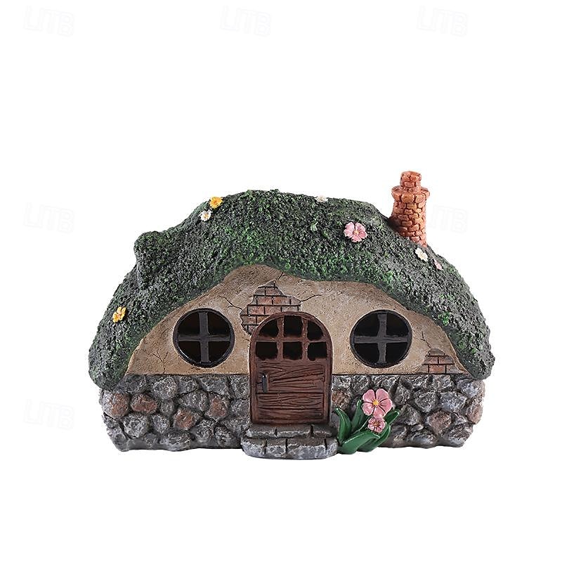 lumini pentru statuie de gradina solara zâne de gradina magazie din rasina lumini decorative pentru curti, peluze, decoratiuni de arta curte, cadouri de inaugurare a casei 2025 - $29.99 –P5