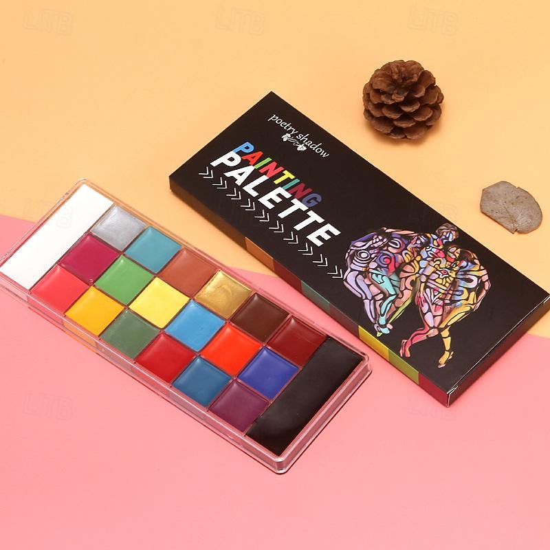 20 kolorów Olejowa paleta do malowania twarzy Makijaż sceniczny malowanie ciała Paleta do malowania twarzy Prezent na Święta 2026 - $18.99 –P9