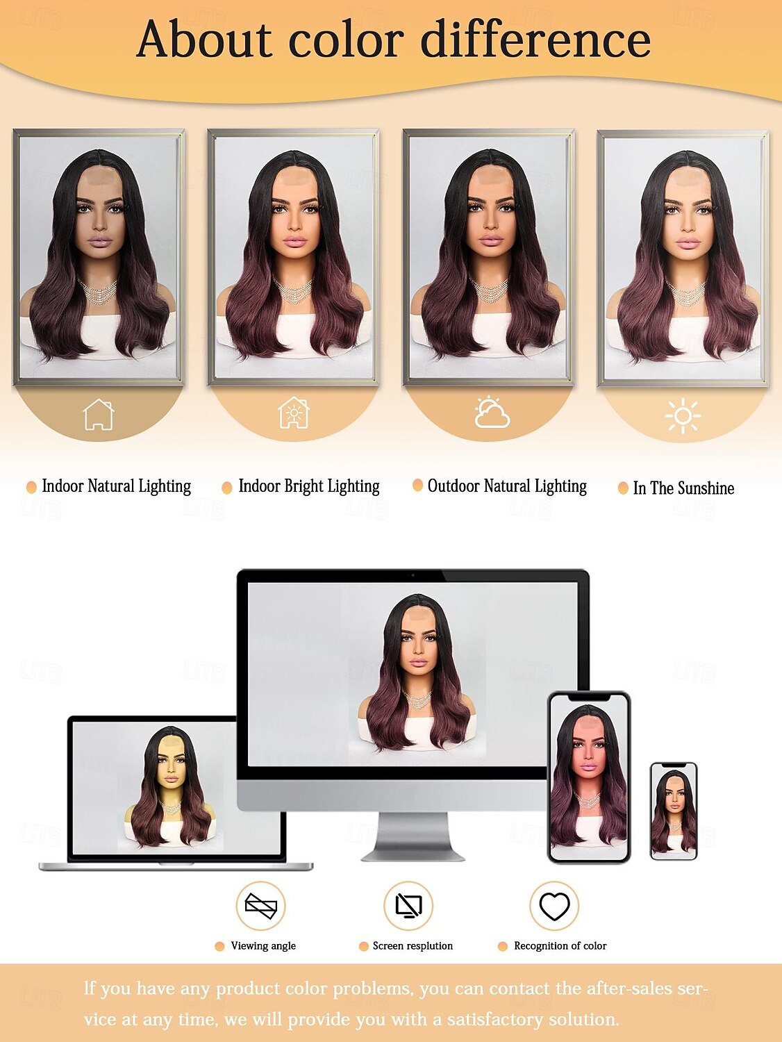 Synthetic Lace Wig Wavy Style 18 inch Multi-color Middle Part U Part Wig Women's Wig Black / Purple 2025 - $26.99 –P7