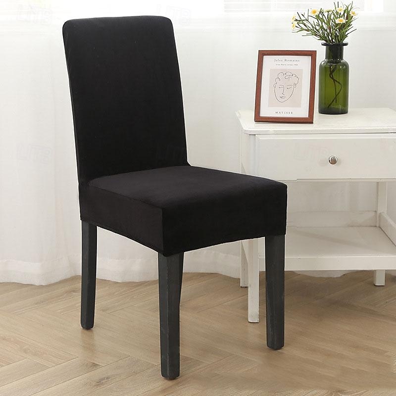 2 pezzi coprisedie da pranzo in velluto coprisedie da pranzo elasticizzati set di 2 coprisedie parson coprisedie coprisedie da pranzo lavabili resistenti spessi del 2025 a $31.99 –P3