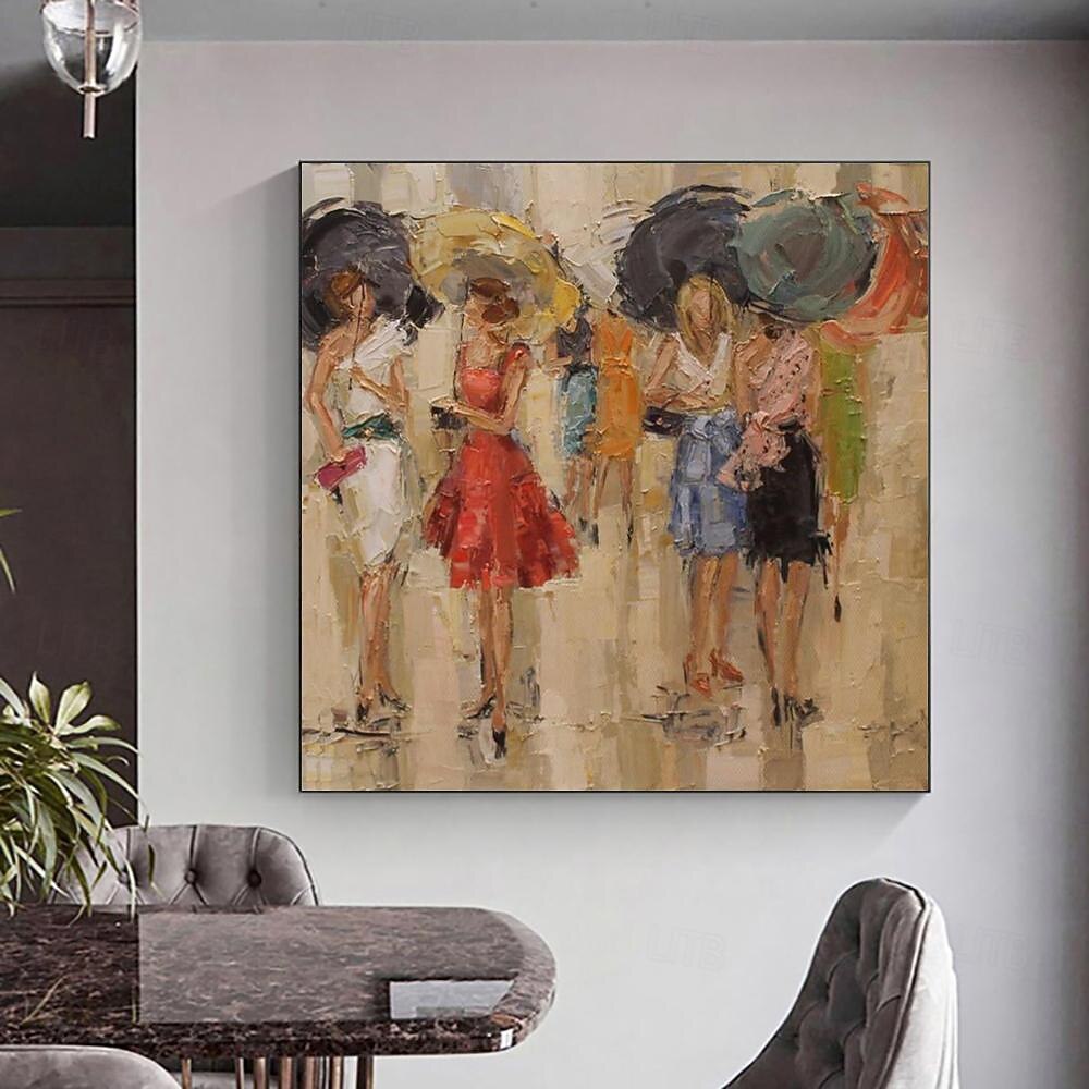 Handmade Oil Painting Canvas Wall Art Decoration Modern Abstract Figure ...