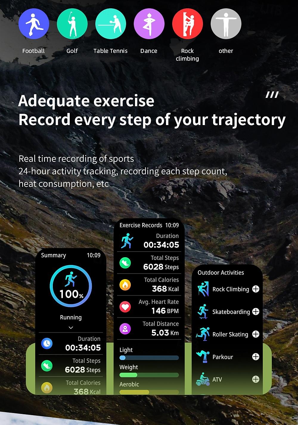 LOKMAT OCEAN 3 PRO Reloj inteligente 2.1 pulgada Smartwatch Reloj elegante Bluetooth Podómetro Recordatorio de Llamadas Seguimiento de Actividad Compatible con Android iOS Mujer Hombre Larga espera 2025 - $42.99 –P15