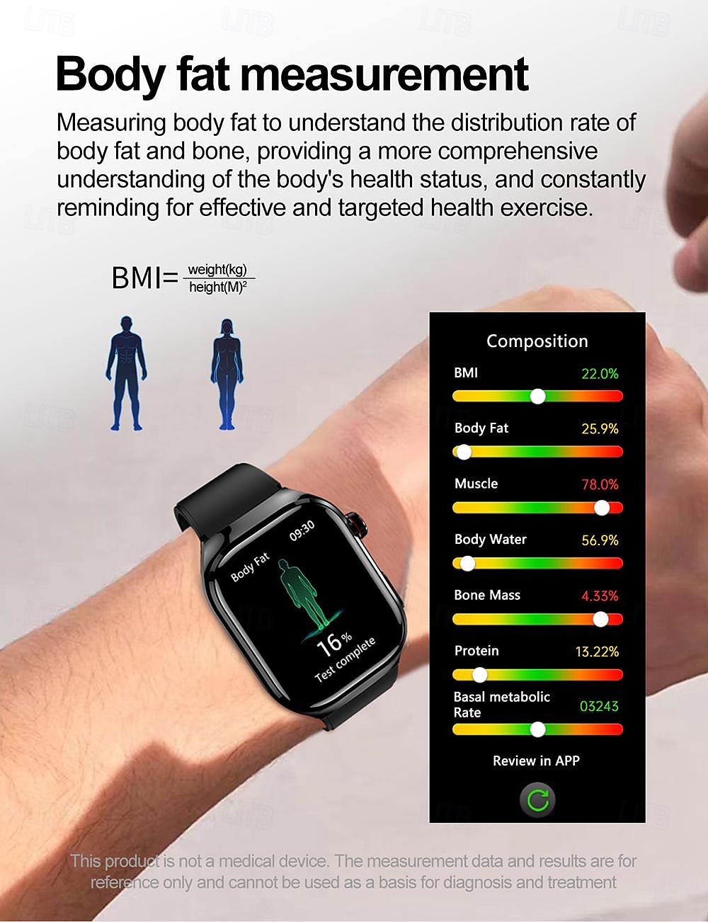 iMosi TK16 Smart Watch 2.04 inch Smartwatch Fitness Running Watch Bluetooth ECG+PPG Temperature Monitoring Pedometer Compatible with Android iOS Women Men Long Standby Hands-Free Calls Waterproof IP68 2025 - $83.19 –P9