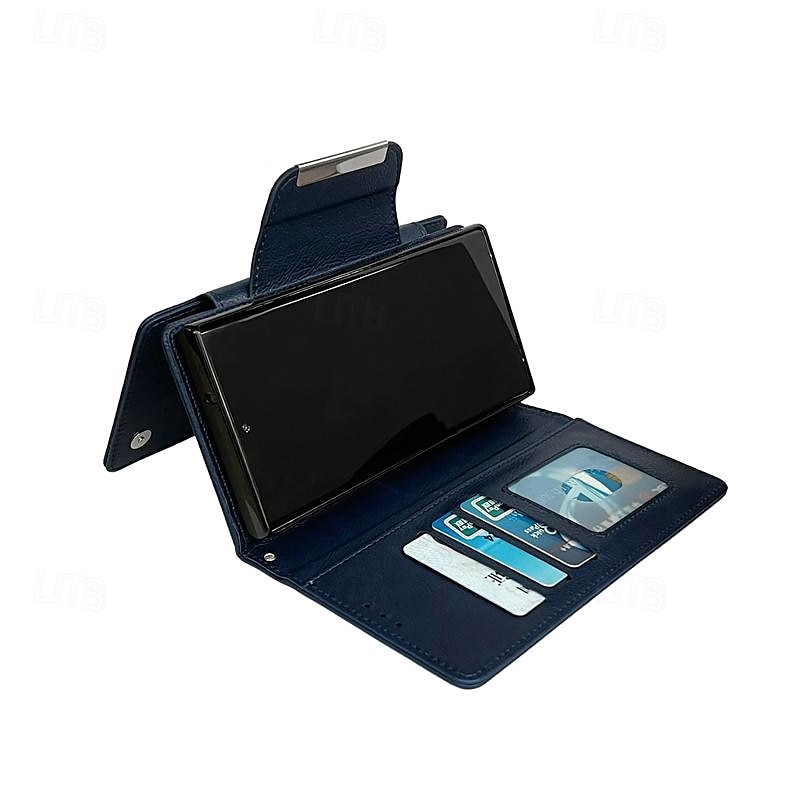 Phone Case For Samsung Galaxy S24 S23 S22 S21 Ultra Plus A55 A35 A25 A15 5G A54 A34 A14 A53 A33 A23 A13 S20 FE S25 Ultra Back Cover with Stand Holder Magnetic Card Slot Retro TPU PU Leather 2025 - $24.99 –P8